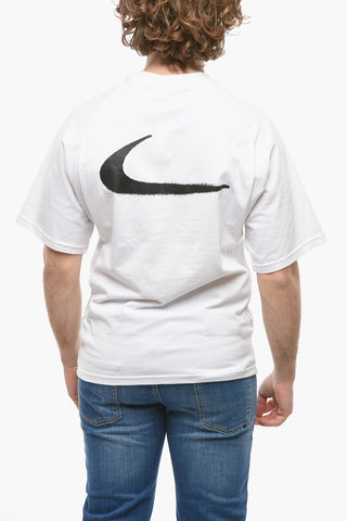 OFF WHITE Spray Printed Effect Crew-Neck T-shirt