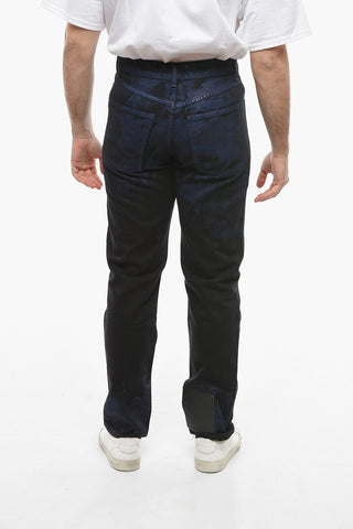 Jeans Bicolore Effetto Acid Wash 20cm