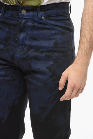 Jeans Bicolore Effetto Acid Wash 20cm