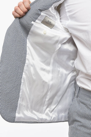 CC COLLECTION 2 Button RIGHT Awning Striped Suit