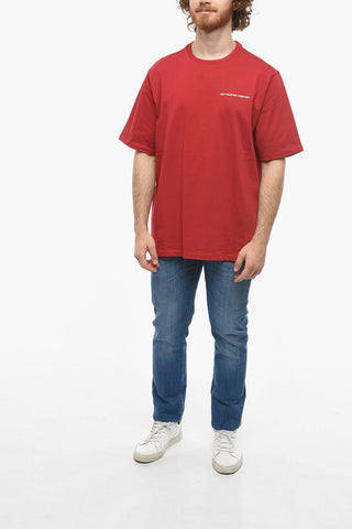 T-Shirt Girocollo con Logo Stampato