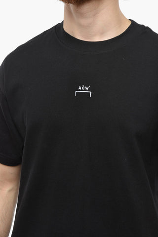 T-Shirt Girocollo Stampata sul Dietro