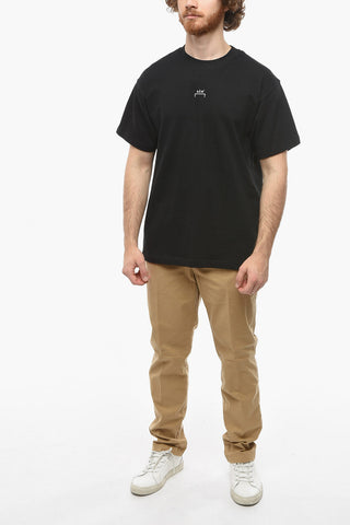 T-Shirt Girocollo Stampata sul Dietro