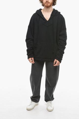 Solid Color Cotton Hoodie