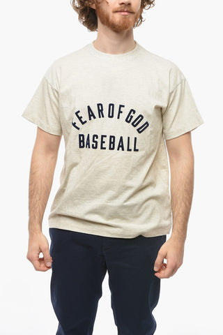 Contrasting Logo Crew-neck T-Shirt