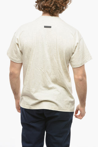 Contrasting Logo Crew-neck T-Shirt