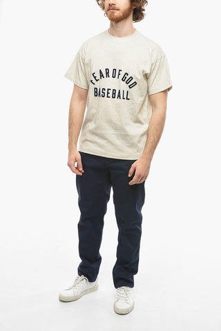 Contrasting Logo Crew-neck T-Shirt