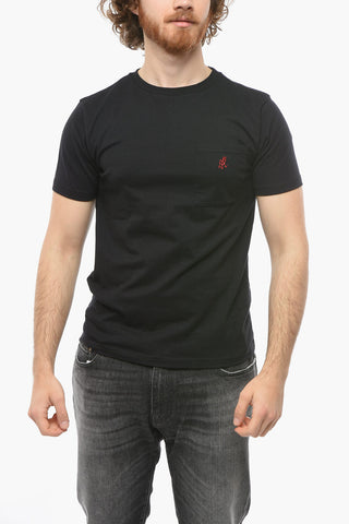 Crew-neck ONE POINT T-Shirt with Breast Pocket
