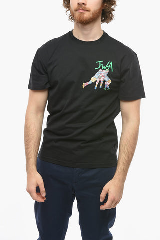 POL ANGLADA Rugby Team Embroidered Crew-neck T-Shirt