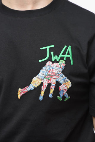 POL ANGLADA Rugby Team Embroidered Crew-neck T-Shirt