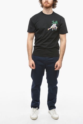 POL ANGLADA Rugby Team Embroidered Crew-neck T-Shirt