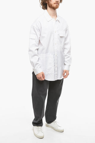 Spread Collar Cotton Utility MILETA Shirt