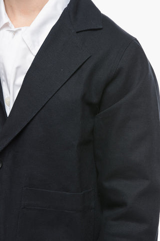 2-Buttons Denim Blazer with patch Pockets