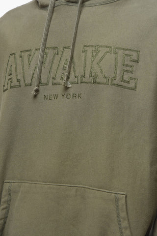 Logo Embroidered Brushed Cotton Hoodie