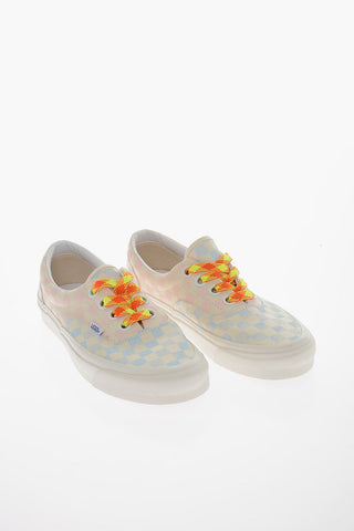 ANAHEIM FACTORY Checked Canvas ERA 95 Sneakers