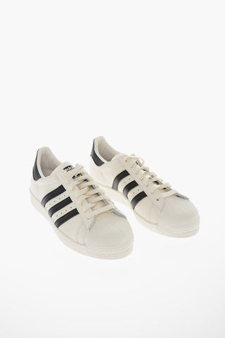 Leather SUPERSTAR 82 Low-Top Sneakers with Contrast Applications