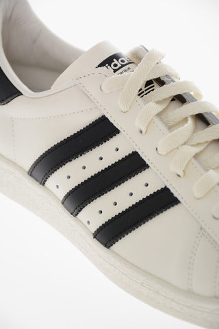 Leather SUPERSTAR 82 Low-Top Sneakers with Contrast Applications
