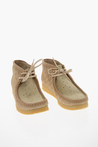 SWEET CHICK Polacchine WALLABEE In Suede Effetto Trapuntato e Verniciato