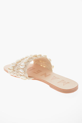 Crochet Sandals with Shell Embellishment