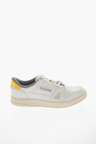 Leather TENNIS Low-Top Sneakers with Colored Inner