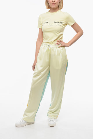 Colorblock-jersey Joggers with Contrasting Bands