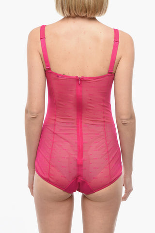 Sheer DG POP Bodysuit with All-Over Monogram