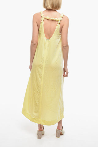 Maxi Dress in Velour senza Manica