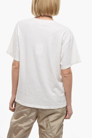 Crewneck T-shirt with HAVE A GOOD DAY Print
