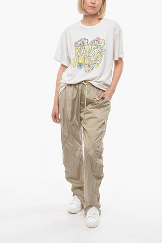 Crewneck T-shirt with HAVE A GOOD DAY Print