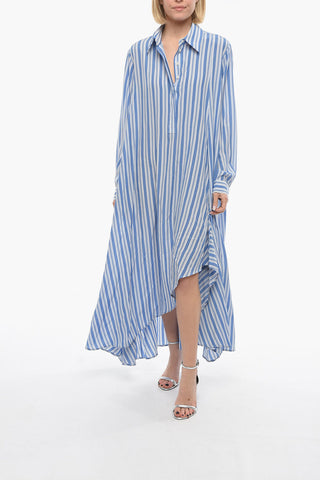 COLLECTION Pinstripe Silk Kaftan