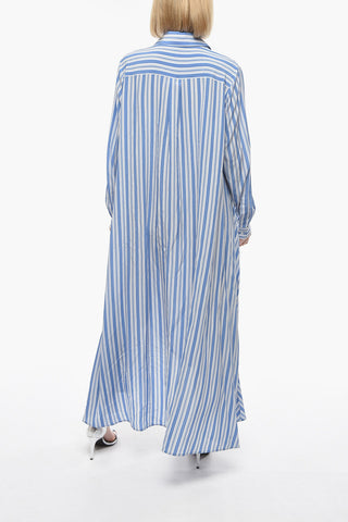 COLLECTION Pinstripe Silk Kaftan