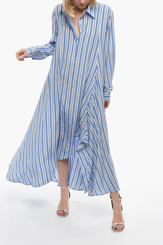 COLLECTION Pinstripe Silk Kaftan