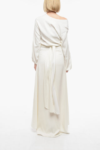 Maxi Dress a Portafoglio con Cintura