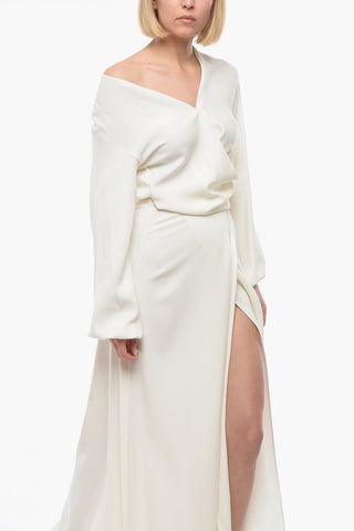 Maxi Dress a Portafoglio con Cintura