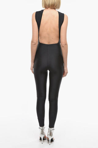 Cross Top Jumpsuit with Open Back