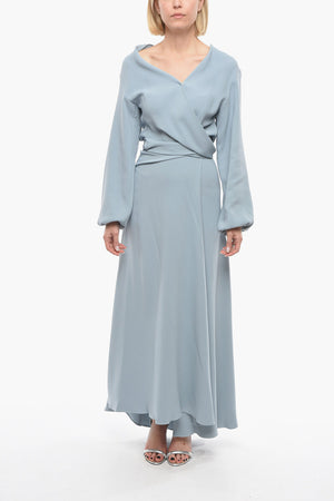 Maxi Wrap Dress with Belt