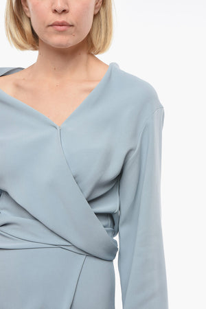 Maxi Dress a Portafoglio con Cintura