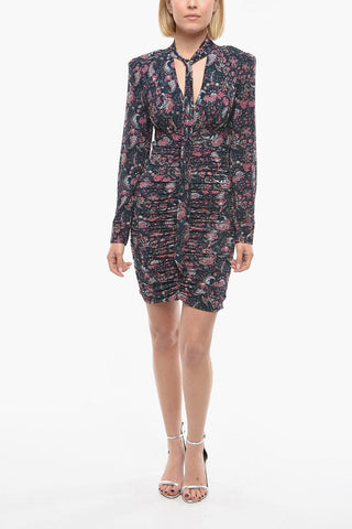 Paisley Printed LINAZIKI Mini Dress