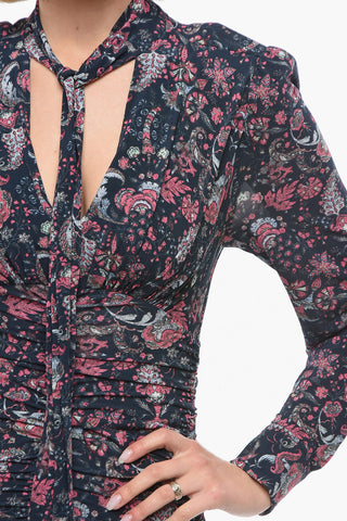 Paisley Printed LINAZIKI Mini Dress