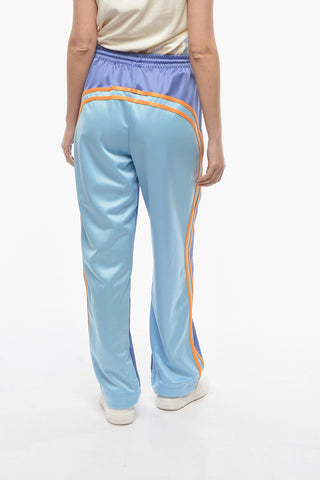 Colorblock-jersey Joggers with Contrasting Bands