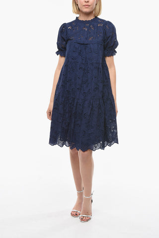 Sangallo Dress with Flounced