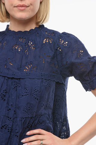 Sangallo Dress with Flounced