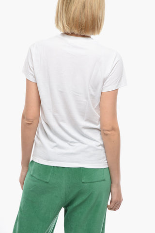 Solid-colour Crewneck T-shirt