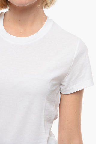 Solid-colour Crewneck T-shirt