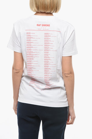 Crew-neck TOUR T-shirt with Contrasting Lettering