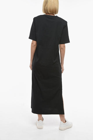 Vestito T-Shirt JANNET Girocollo con Spalline Imbottite