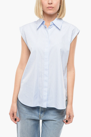 COLLECTION Sleeveless Pinstripe Shirt