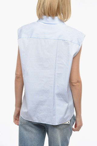 COLLECTION Sleeveless Pinstripe Shirt