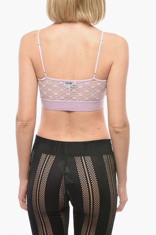 Top Bralette in Pizzo Floreale Trasparente