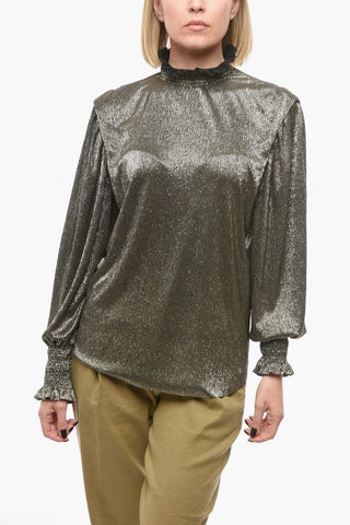 ETOILE Turtleneck NOSHI Lamé Shirt